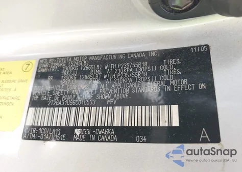 2006 Lexus Rx 330 z USA, uszkodzony, nr VIN 2T2GA31U96C046533